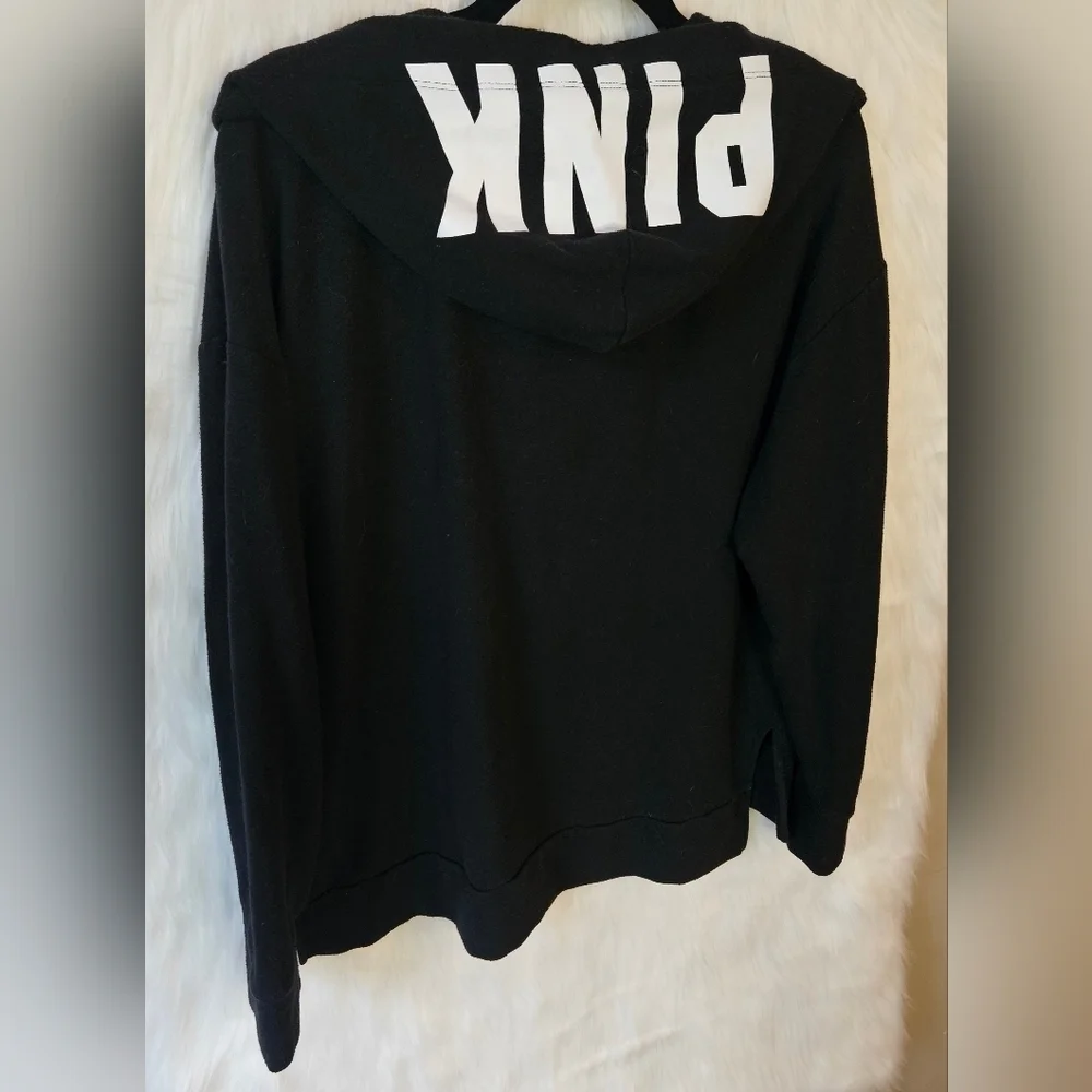 PINK Victoria's Secret Oversized Lace-Up Sweatshirt - Picture 4 of 6